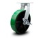 Service Caster 12 Inch Extra Heavy Duty Green Poly on Cast Iron Wheel Swivel Caster with Brake SCC-KP92S1230-PUR-GB-SLB - alternate 1